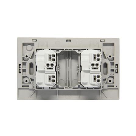 ชุดสวิตช์ 2 ทาง 2 ช่อง BTICINO NEXY SQT4003A2L สีบรอนซ์ทอง_2