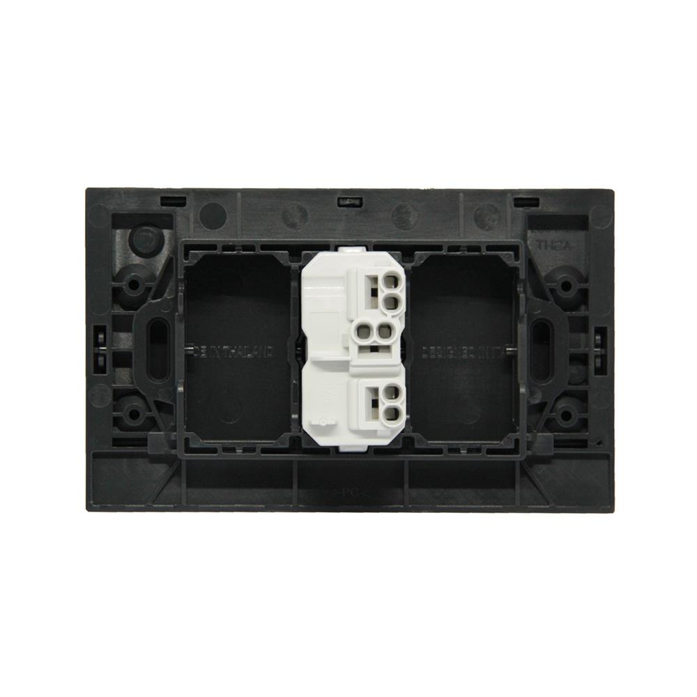 ชุดสวิตช์ 2 ทาง 1 ช่อง BTICINO NEXY SQW4003A1L สีดำ