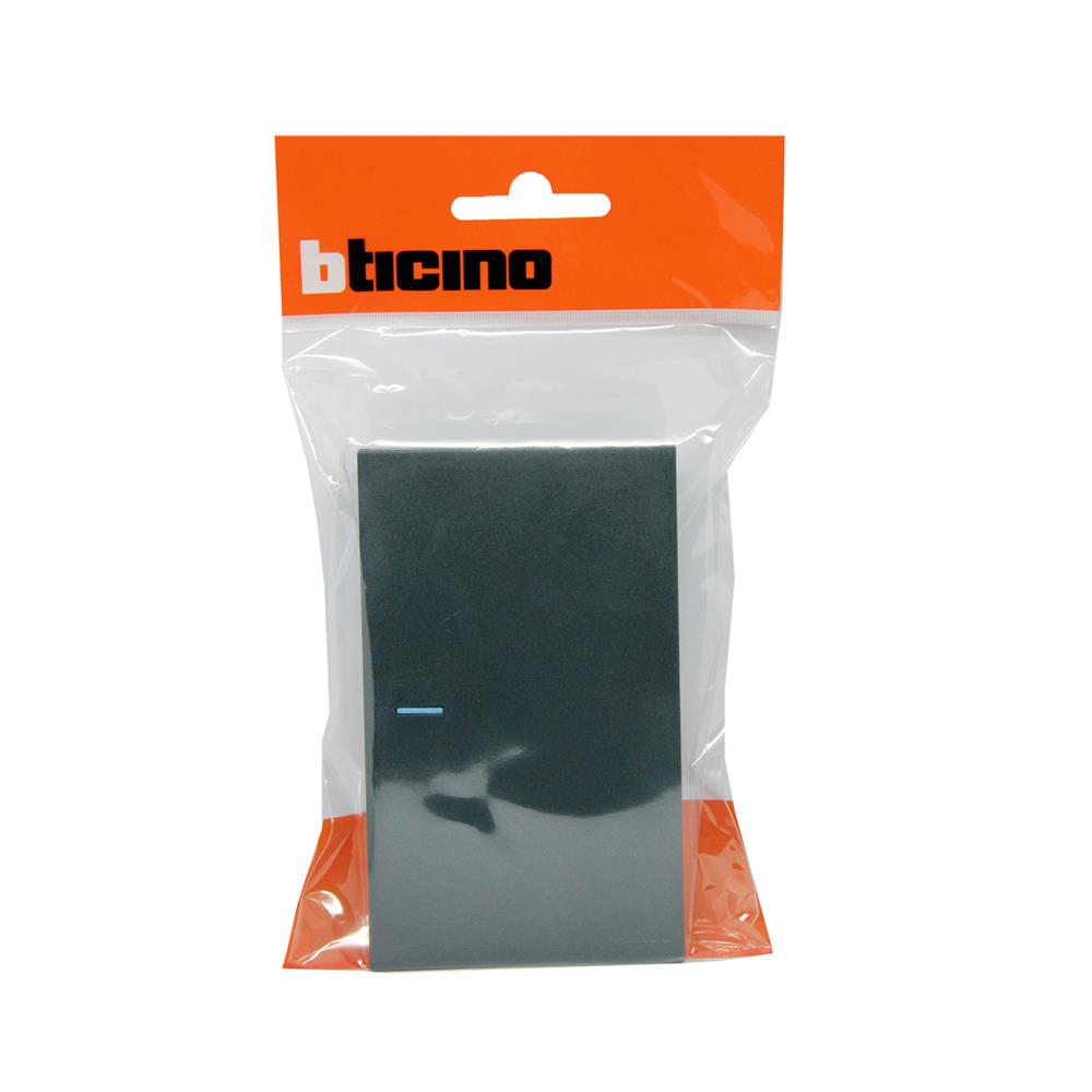 ชุดสวิตช์ 2 ทาง 1 ช่อง BTICINO NEXY SQW4003A1L สีดำ
