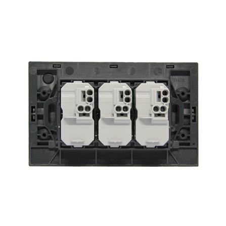 ชุดสวิตช์ 1 ทาง 3 ช่อง BTICINO NEXY SQG4001A3L สีดำ_3