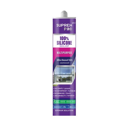 ซิลิโคนไร้กรด SUPREM PRO MULTI PURPOSE 280 มล. สีใส_0