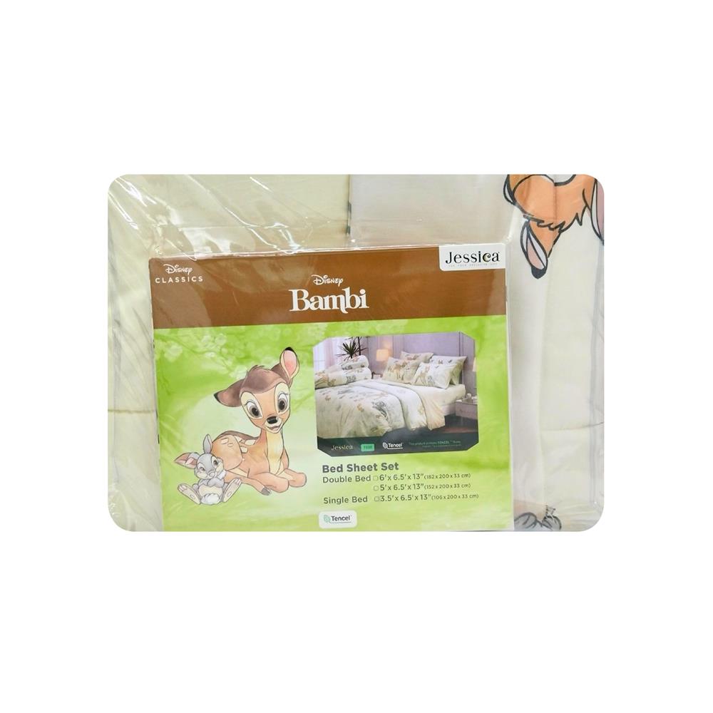ชุดผ้าปูที่นอน 3.5 ฟุต (ชุด 4 ชิ้น) JESSICA BAMBI 22052-T028