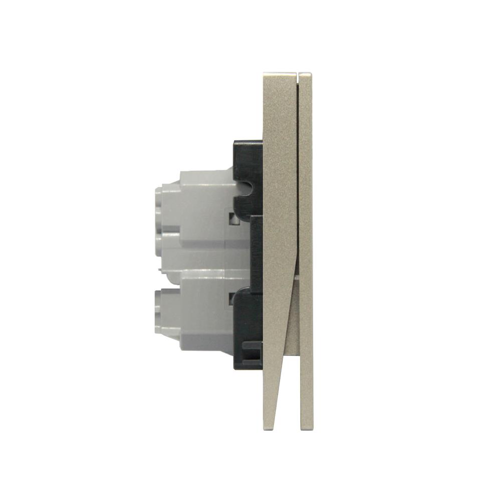 ชุดสวิตช์ 2 ทาง 3 ช่อง BTICINO NEXY SQT4003A3L สีบรอนซ์ทอง