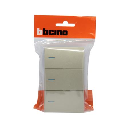 ชุดสวิตช์ 2 ทาง 3 ช่อง BTICINO NEXY SQT4003A3L สีบรอนซ์ทอง_3