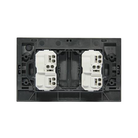 ชุดสวิตช์ 2 ทาง 2 ช่อง ฺBTICINO NEXY SQG4003A2L สีดำ_2