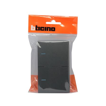 ชุดสวิตช์ 2 ทาง 2 ช่อง ฺBTICINO NEXY SQG4003A2L สีดำ_3