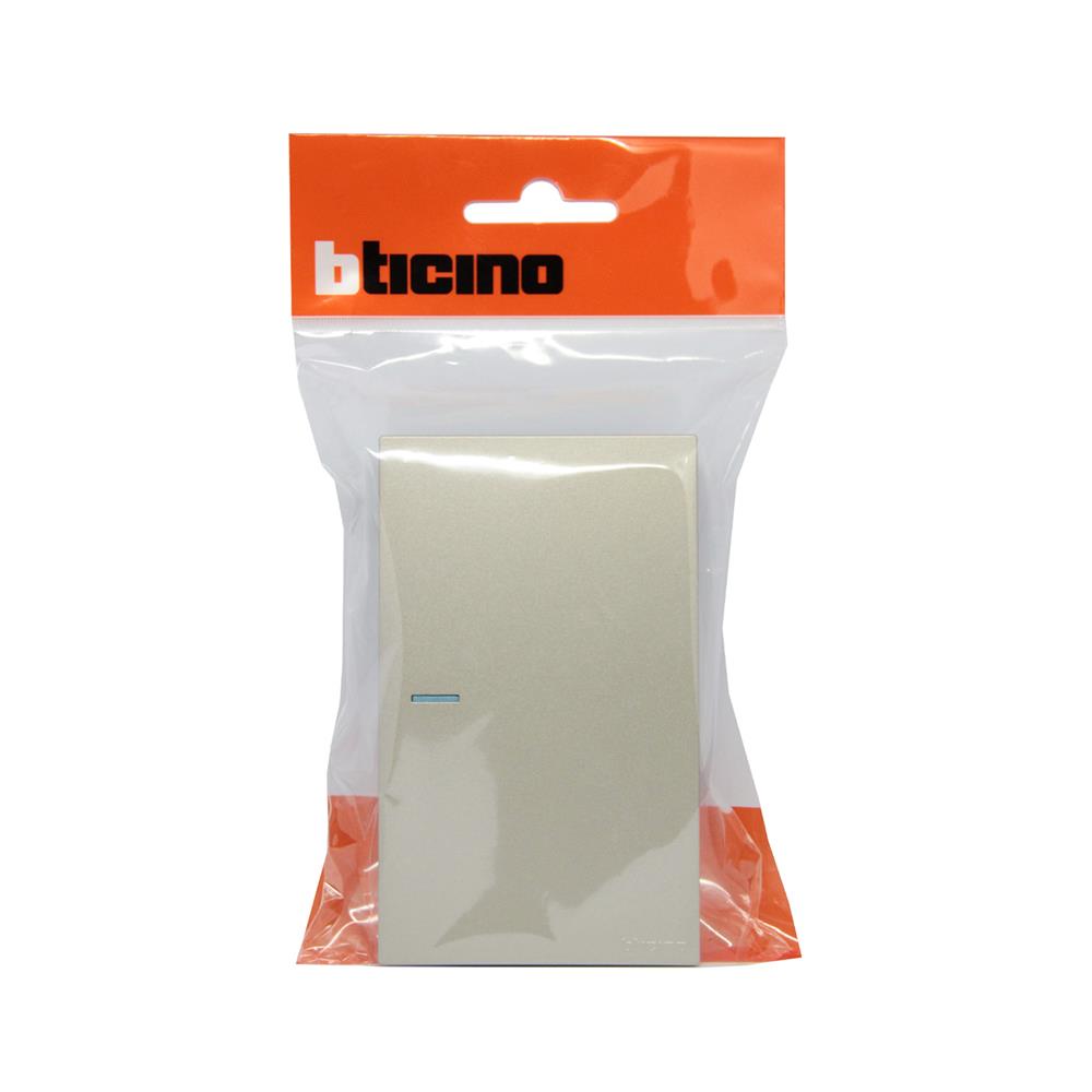 ชุดสวิตช์ 2 ทาง 1 ช่อง BTICINO NEXY SQT4003A1L สีบรอนซ์ทอง