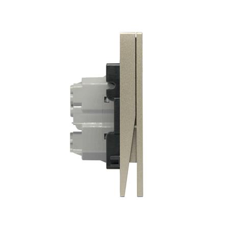 ชุดสวิตช์ 2 ทาง 1 ช่อง BTICINO NEXY SQT4003A1L สีบรอนซ์ทอง_1