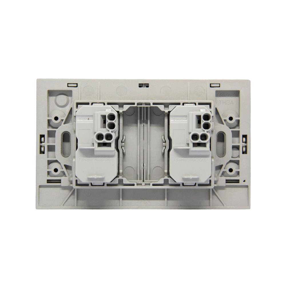 ชุดสวิตช์ 1ทาง 2ช่อง BTICINO NEXY SQT4001A2L สีบรอนซ์ทอง