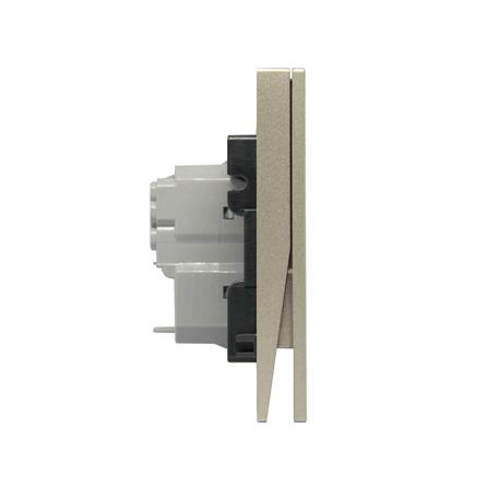 ชุดสวิตช์ 1ทาง 2ช่อง BTICINO NEXY SQT4001A2L สีบรอนซ์ทอง_2