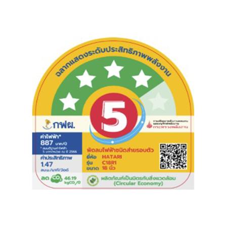 พัดลมติดเพดาน 18 นิ้ว HATARI C18R1 WHITE สีขาว_2