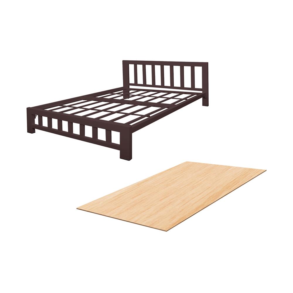 เตียงเหล็ก 3.5 ฟุต THAIBULL SSTVIE-032-105RW สีน้ำตาล