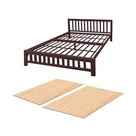 เตียงเหล็ก 5 ฟุต THAIBULL SSTVIE-032-150RW สีน้ำตาล_3