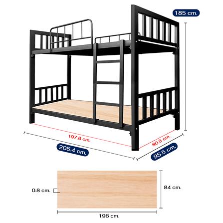 เตียง 2 ชั้น THAIBULL SST2F-0142-90W สีดำ_7