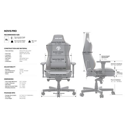 เก้าอี้เกมมิ่ง ANDA SEAT NOVIS PRO สีเทา_6