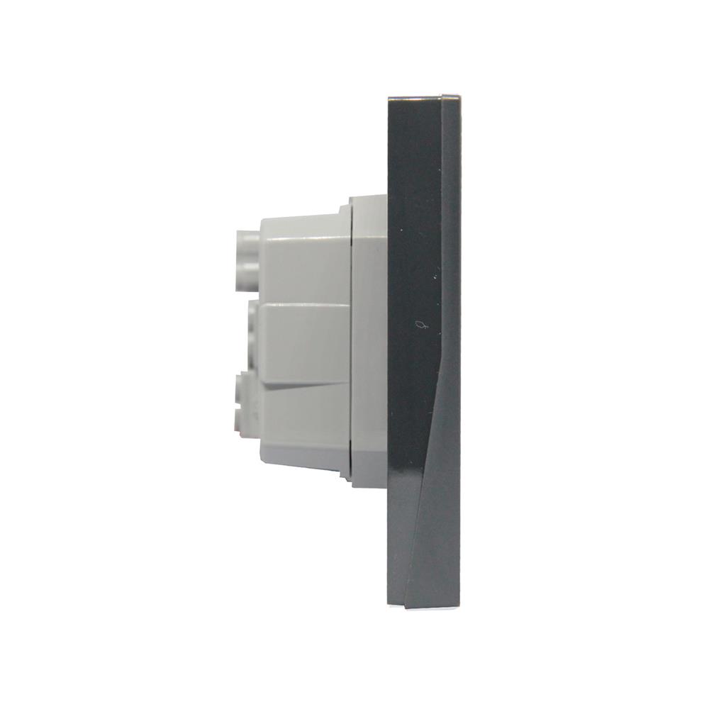 ชุดเต้ารับคู่ 3 ขา BTICINO NEXY SQG4185A สีดำ