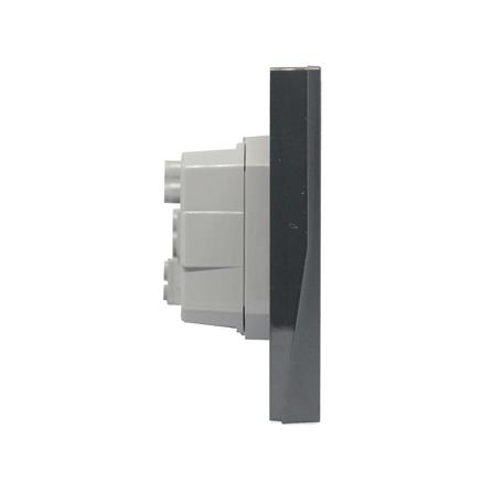 ชุดเต้ารับคู่ 3 ขา BTICINO NEXY SQG4185A สีดำ_1