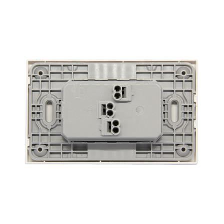 ชุดเต้ารับคู่ 3 ขา BTICINO NEXY SQW4185A สีขาว_2