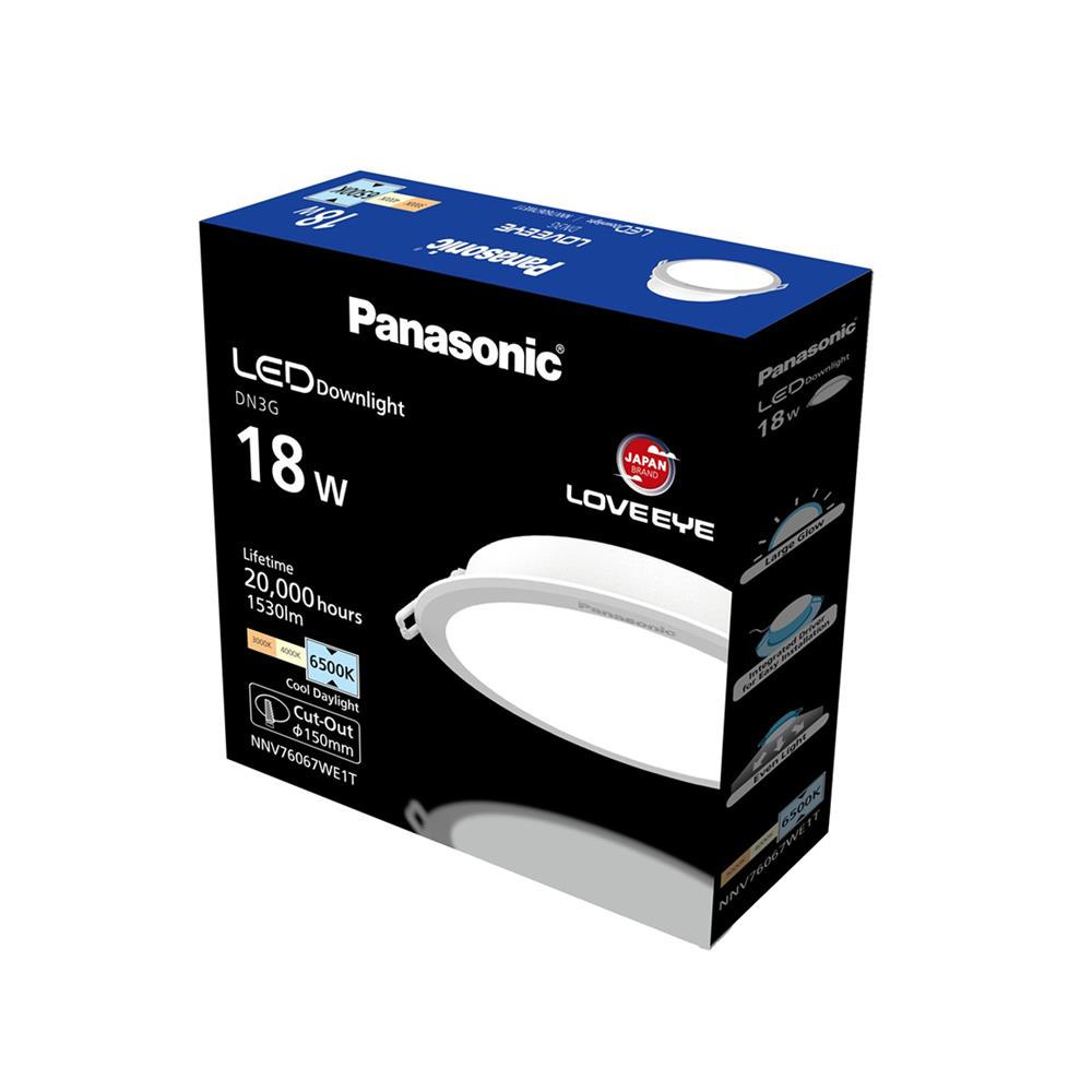 ดาวน์ไลท์ LED PANASONIC NNV76067WE1T 6 นิ้ว 18 วัตต์ DAYLIGHT สีขาว