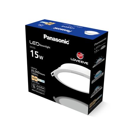 ดาวน์ไลท์ LED PANASONIC NNV76035WE1T 5 นิ้ว 15 วัตต์ WARM WHITE สีขาว_3