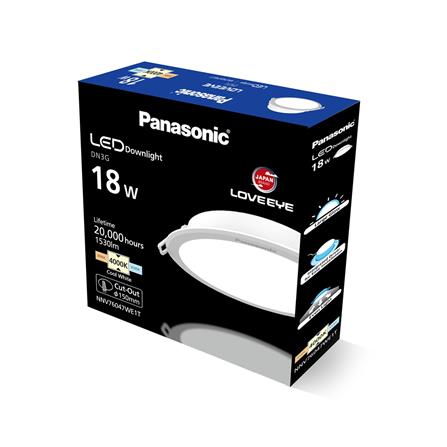 ดาวน์ไลท์ LED PANASONIC NNV76047WE1T 6 นิ้ว 18 วัตต์ COOL WHITE สีขาว_3