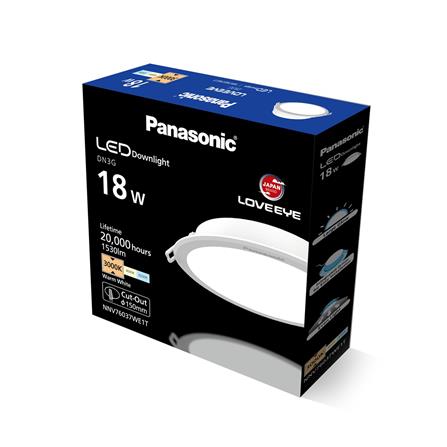 ดาวน์ไลท์ LED PANASONIC NNV76037WE1T 6 นิ้ว 18 วัตต์ WARM WHITE สีขาว_3