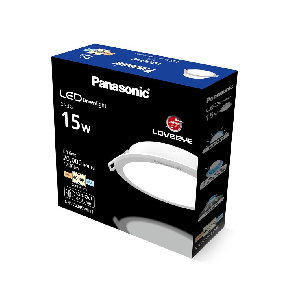 ดาวน์ไลท์ LED PANASONIC NNV76045WE1T 5 นิ้ว 15 วัตต์ COOL WHITE สีขาว