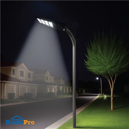ไฟถนน SOLAR SHINING MAX 450 วัตต์ DAYLIGHT สีดำ_5