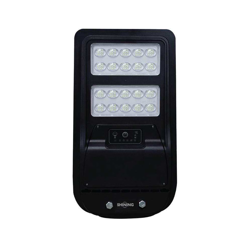 ไฟถนน SOLAR SHINING MAX 300 วัตต์ DAYLIGHT สีดำ