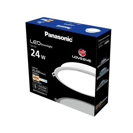ดาวน์ไลท์ LED PANASONIC NNV76039WE1T 7 นิ้ว 24 วัตต์ WARM WHITE สีขาว_4