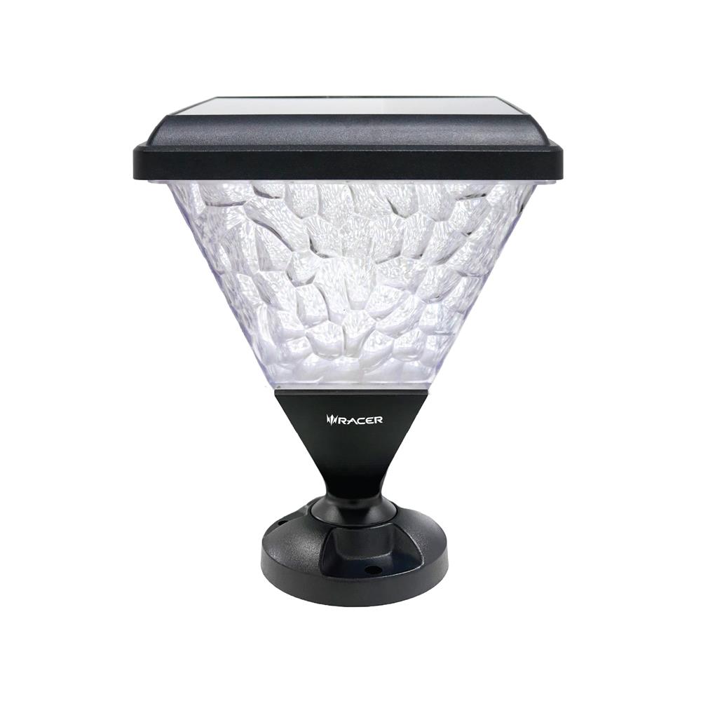 ไฟหัวเสา SOLAR RACER VERONA2 60 วัตต์ DAYLIGHT/COOL WHITE/WARM WHITE สีดำ