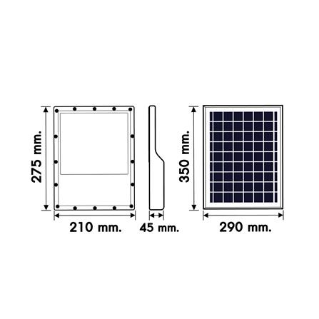 สปอตไลท์ SOLAR RACER SUN LIGHT 300 วัตต์ DAYLIGHT สีเทา_5