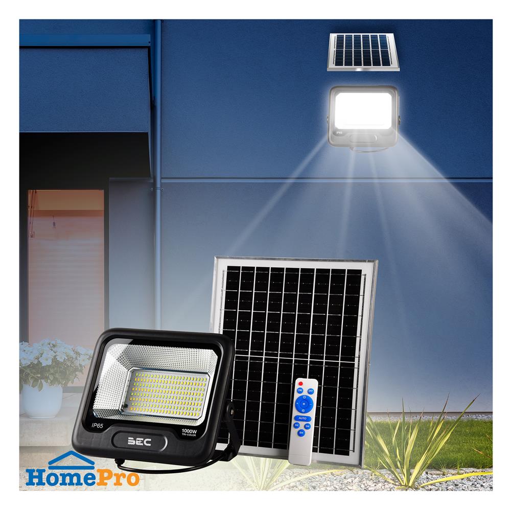 สปอตไลท์ SOLAR BEC BEETLE 1000 วัตต์ DAYLIGHT/COOL WHITE/WARM WHITE สีดำ