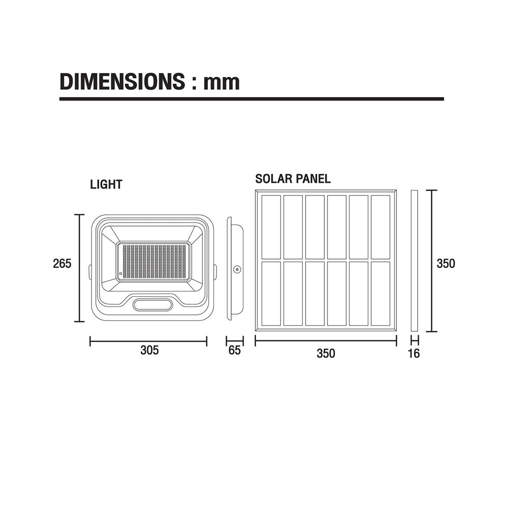 สปอตไลท์ SOLAR BEC BEETLE 1000 วัตต์ DAYLIGHT/COOL WHITE/WARM WHITE สีดำ