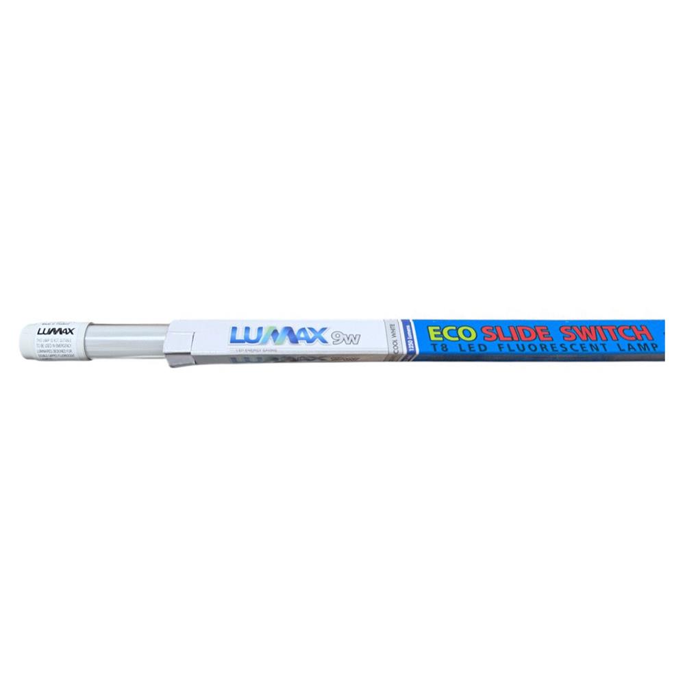 หลอด LED สั้น LUMAX T8 ECO SLIDE DE 9 วัตต์ COOL WHITE G13
