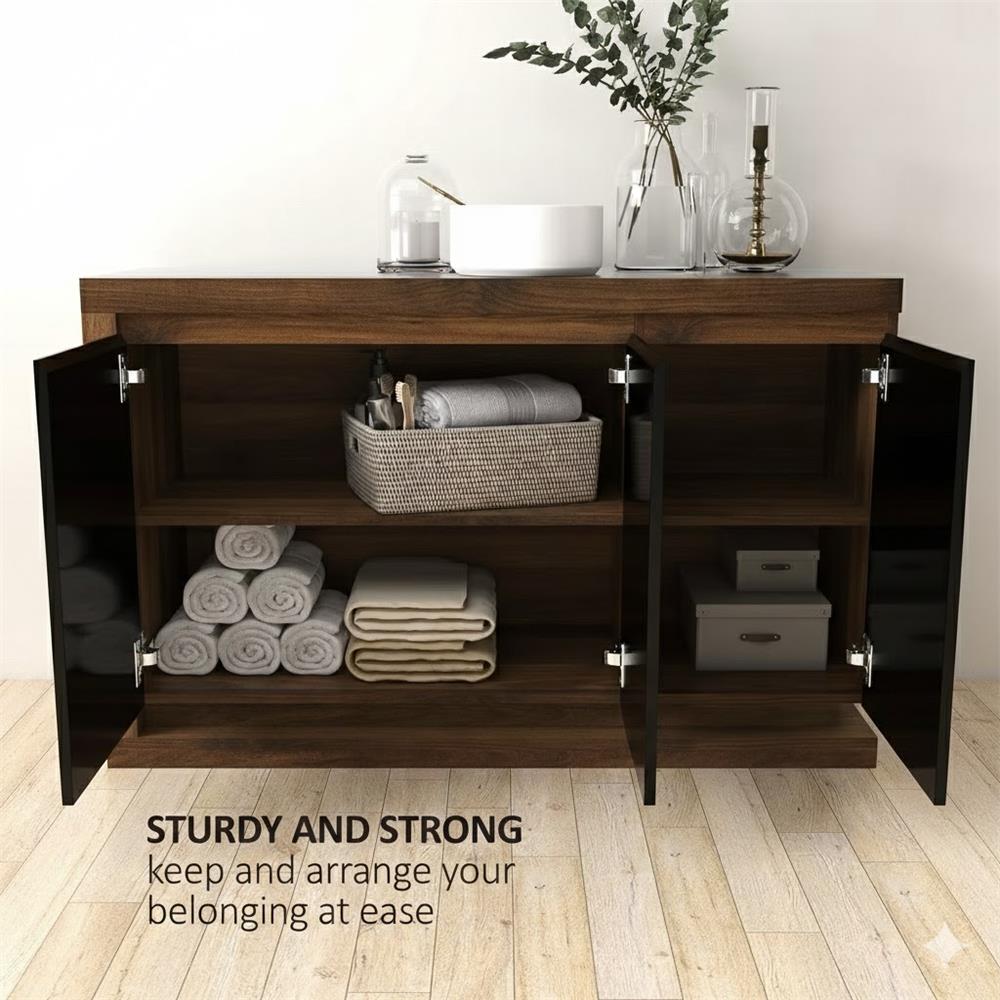 ตู้เตี้ย TOMATO HOME TH-SB-D04 119 ซม. สีวอลนัท/ดำ