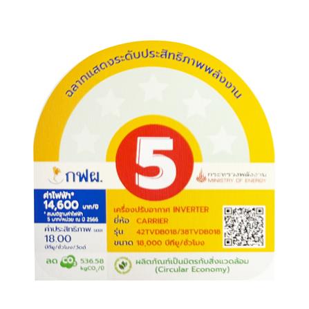 แอร์ผนัง CARRIER 42TVDB018/38TVDB018 18000 บีทียู อินเวอร์เตอร์_3