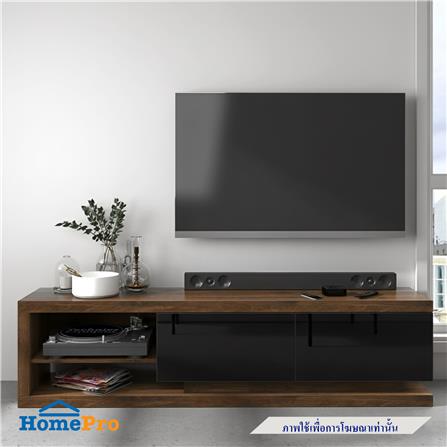 ตู้วางทีวี TOMATO HOME TH-DTC05 180 ซม. สีวอลนัท/ดำ_2