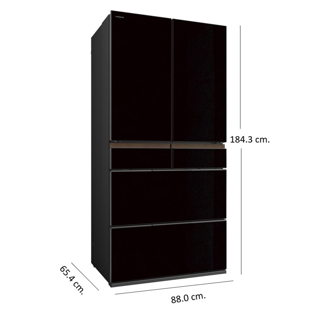 ตู้เย็น MULTI DOOR HITACHI R-GW670TT XK 23.7 คิว กระจกดำ อินเวอร์เตอร์