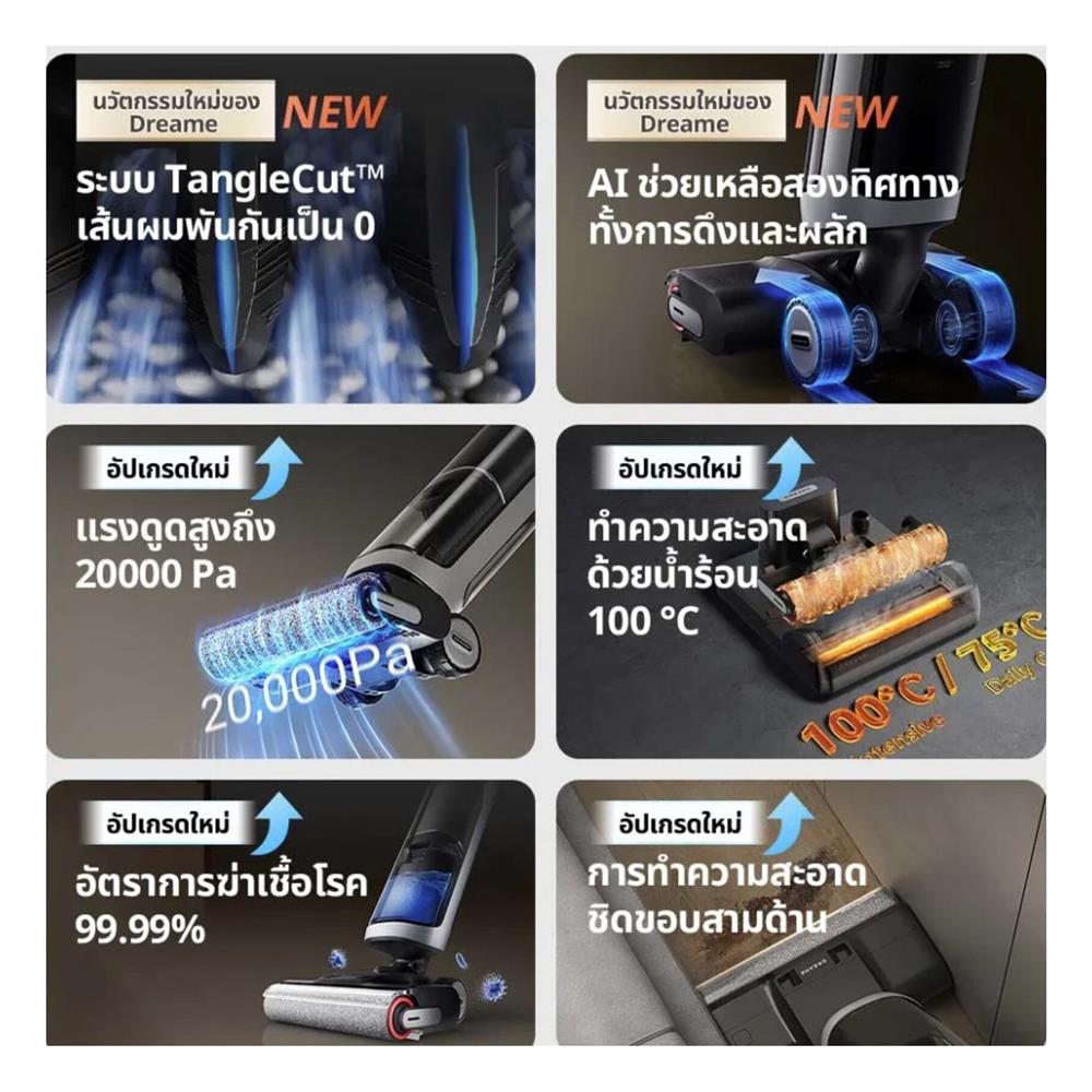 เครื่องทำความสะอาดแบบด้าม DREAME H14 ULTRA