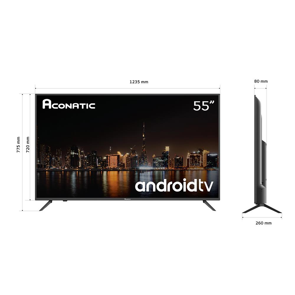 ทีวีแอลอีดี 55 นิ้ว ACONATIC (4K, LED, ANDROID TV) 55US500AN