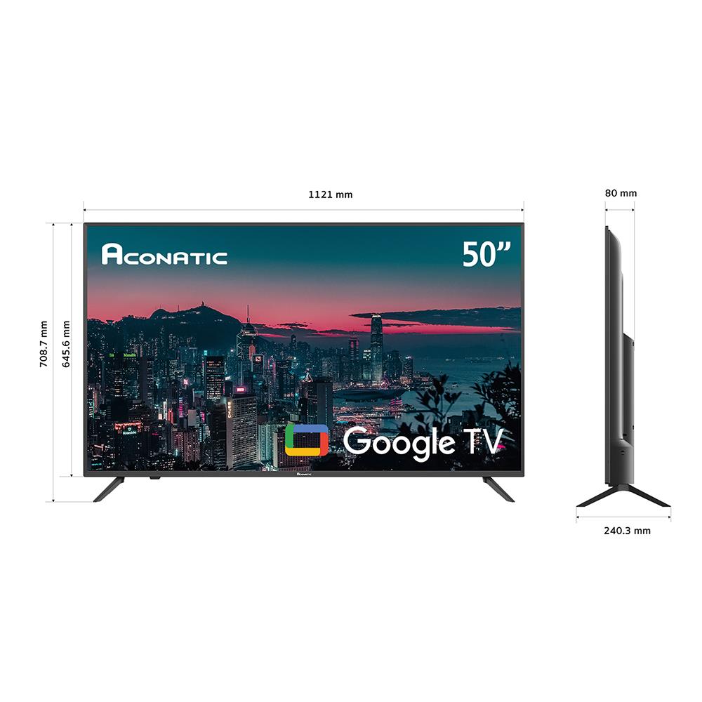 ทีวีแอลอีดี 50 นิ้ว ACONATIC (4K, LED, GOOGLE TV) 50US500AN