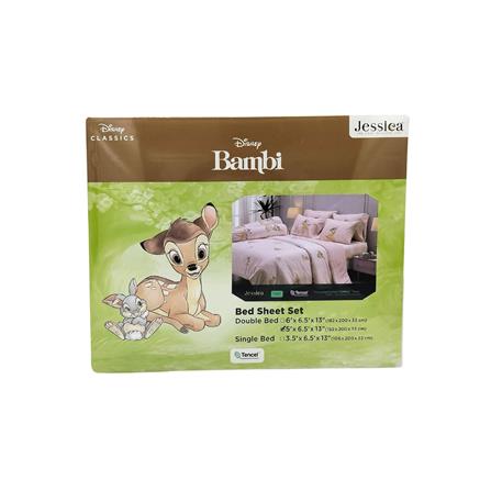 ชุดผ้าปูที่นอน 5 ฟุต (ชุด 5 ชิ้น) JESSICA BAMBI 20165-T027_3