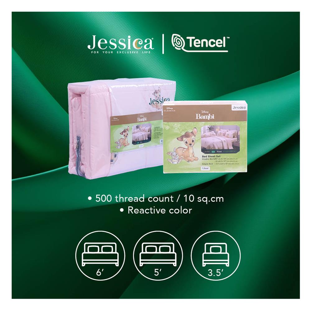 ชุดผ้าปูที่นอน 3.5 ฟุต (ชุด 3 ชิ้น) JESSICA BAMBI 20166-T027