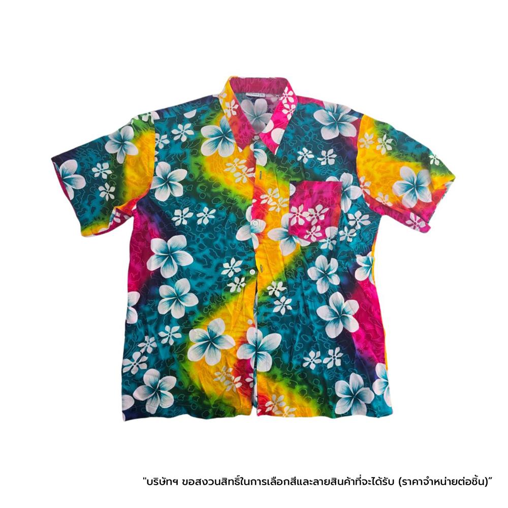 เสื้อลายดอก SONGKRAN อก 50 นิ้ว คละสี (1 ชิ้น)
