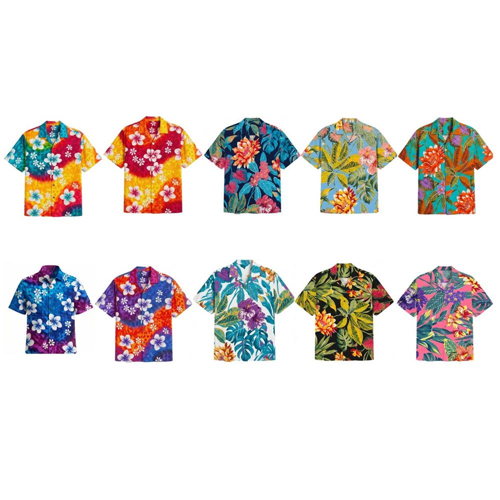 เสื้อลายดอก SONGKRAN อก 50 นิ้ว คละสี (1 ชิ้น)