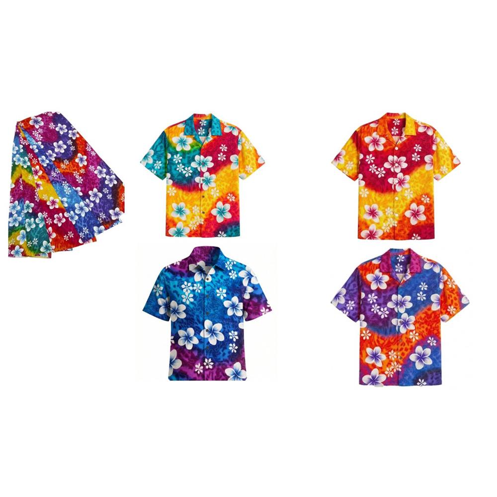 เสื้อลายดอก SONGKRAN อก 50 นิ้ว คละสี (1 ชิ้น)
