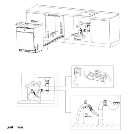 เครื่องล้างจานฝัง FOTILE BD2BV01_6