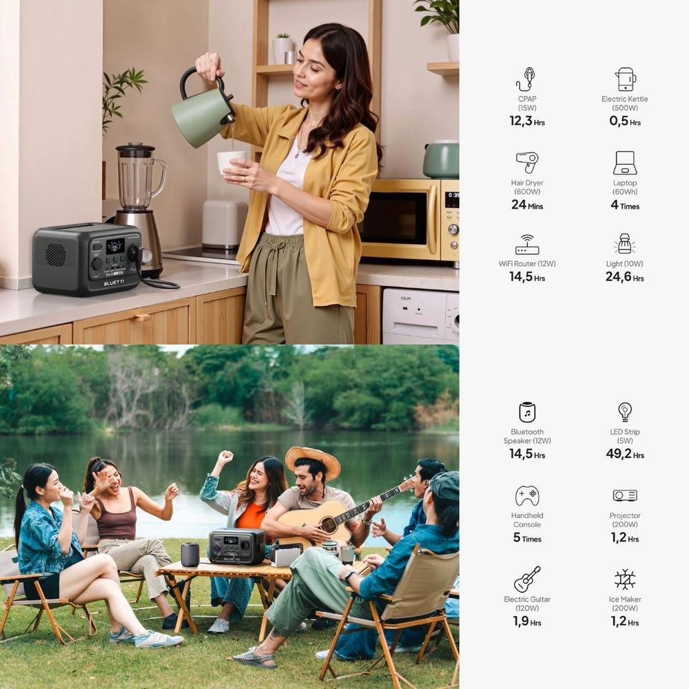 POWER BOX BLUETTI ELITE 30V2 600 วัตต์ สีเบจ