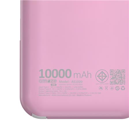 แบตสำรอง AMAZE ONE AMCB003 10000 MAH สีชมพู_4